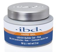 IBD Hard Gel - LED/UV Builder Gel Pink, 1er Pack (1 x 56 g) - MADE IN USA - Gel de construction premium pour ongles, rose