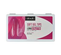 IBD Lot de 504 faux ongles en gel souple - 12 tailles - Fabriqués aux États-Unis - Pointes d'ongles transparentes - Pointes en gel souple pour extension d'ongles - Forme longue