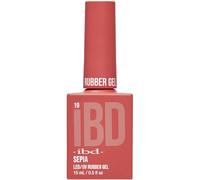 IBD Rubber Gel sépia - 15 ml - Fabriqué aux États-Unis - Vernis à ongles de qualité supérieure pour une manucure durable, naturelle et lisse - Vernis LED/UV