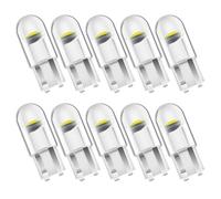 IBEIKE Lot de 10 ampoules LED 501 W5W T10 blanches 194 2825 168 0,36 W 12 V COB Wedge LED pour plaque d'immatriculation de voiture, plafonnier, carte, portière, éclairage de plaque d'immatriculation