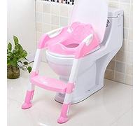 iBellete Réducteur WC Échelle réglable pour portable et robuste Pot Chaise de sécurité Rose
