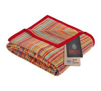 Ibena Malang Couverture Douilette 100 x 150 cm - Plaid Multicolore, Couverture de Salon, mélange de Coton Doux et Facile d'entretien