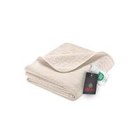 Ibena Nancy Couvre-lit 140x210 cm - Couvre-lit de lit Beige, Couverture légère avec Motif de Tresse