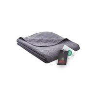 IBENA Nancy Plaid Jete de lit 220x250 cm - Motif Moderne, Lavable en Machine, Couvre lit uni Anthracite, Motif torsadé