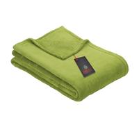 Ibena Olbia Couverture Douilette 150 x 200 cm - Plaid Vert, Jeté de canapé en Microfibre Moelleuse