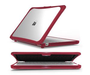 IBENZER Hexpact LC-HPE-MSL13-WR Étui pour ordinateur portable Microsoft Surface 13" Copilot+PC 2025 modèle 2095, robuste à clipser pour l'éducation, les salles de classe, testé contre les chutes