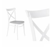 Ibergarden Chaise PC-175 Blanc Gris 4 unités - Marque EAN : 4899888771340