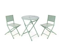 Ibergarden Ensemble de Table avec 2 chaises Vertes