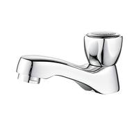 IBERGRIF Ballet, Robinet Lavabo Retro, Mitigeur Salle de Bains Eau Froide Uniquement, Chromé M18054 Argent