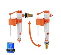 Ibergrif M20521, Flotteur Chasse d'eau WC Universelle - Mecanisme Chasse d'eau WC, Entrée d'eau par le Bas/Côté, M12/17 (G3/8), Inclure le Filtre