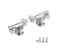 Ibergrif M20523 - Jeu de 2 Charnières Amovibles pour Abattant WC, Montage Universel, Installation Facile, Argent