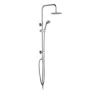 Ibergrif M20702 - Colonne de Douche sans Mitigeur, Système de Ensamble sans Robinet, Chromé, Argent