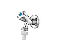 Ibergrif M22024 Vanne Anti-Retour 1/2'' & 3/4'', Robinet Équerre Machine à Laver, Robinet d’Arrêt Universel pour Lave-Linge Lave-Vaisselle, Laiton Chromé