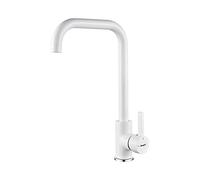 Ibergrif M22105W - Mitigeur Évier avec Bec Haut, Robinet de Cuisine, Blanc