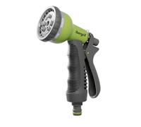 Ibergrif M22210 Pistolet d'arrosage de Jardin, 8 Fonctions avec buse d'arrosage, idéal pour l'arrosage de la pelouse, Noir/Vert