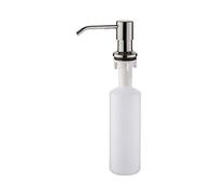 Ibergrif M34027A, Distributeur de Savon pour Évier de Cuisine 500ML, Diffuseur Pompe Liquide, Caché Distributeur Liquide Vaisselle, Nickel brossé, Gris