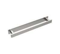 Ibergrif M34457A Porte-Serviettes adhésif 40 cm, Deux méthodes d'installation (adhésif et perçage), Porte-Serviettes pour Salle de Bain, Barre sans perçage, Acier Inoxydable, brossé