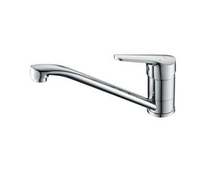 Ibergrif Mitigeur d'Evier, Robinet de Cuisine Monocommande, Mitigeur Cuisine Orientable à 360°, Les Conduites d'eau Chaude et Froide et Les Accessoires Sont Complets, Laiton, Chromé, Argent-M14450