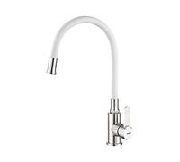 Ibergrif - Mitigeur Évier avec Bec Flexible, Robinet de Cuisine, Inox