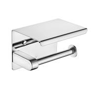 Ibergrif MK34050 - Porte Papier Toilette, Support Papier Toilette Mural, 304 Acier Inoxydable Porte Rouleau Toilette, Installation avec Vis ou 3M Auto-adhésif, Argent