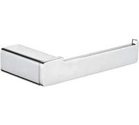 Ibergrif Plinto - Porte-Rouleau de Papier Carré pour WC avec Couvercle, Accessoires de Salle de Bain, Chrome