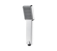 Ibergrif Pommeau de Douche Economie Deau Pression- Douchette Universelle Interface 1/2 Pouce, Douchette Douche Salle de Bain Facile à Installer et à Nettoyer, Pommeau Douche Carré, Chromés