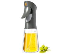 Ibergrif Pulvérisateur d’Huile 180 ml - Verre Borosilicaté, Sans BPA, Buse Anti-Goutte, Facile à Nettoyer, Marron, Résistant à la Chaleur, Pour Cuisine, Salades, Grill et Friteuse à Air, M528B