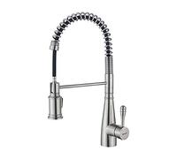 Ibergrif - Robinet de Cuisine avec Douchette Extractible, Mitigeur d'évier, Acier