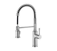 Ibergrif - Robinet de Cuisine avec Douchette Extractible, Mitigeur d'évier, Acier