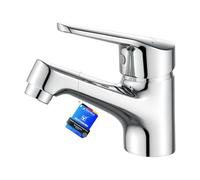 Ibergrif Mitigeur Lavabo Chromé Monocommande - Moderne Robinet Salle de Bain en Laiton, Eau Chaude et Froide Disponible, Robinetterie Chromé G 3/8, M11050