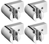 Ibergrif - Support Pommeau Douche de Salle de Bain, Porte Douchette Mural, Chrome (Lot de 4)