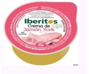 Iberitos Crème de Jambon Cuit, Boîte de 45 Portions de 25g, Pour Apéritif et Fêtes