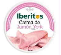 Iberitos Crème de Jambon York, Pack de 2 Pots de 250g, pour Sandwichs et Snacks