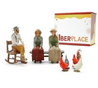 Iberplace 40029 Figurines échelle G Train de l'Ouest 1:22,5-1:25 pour train de jardin, maquettes, dioramas et modélisme - Compatible avec LGB, Pola, Preiser, Piko Accessoires dioramas Diorama Train