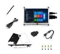 IBest 5 inch HDMI LCD B 800x480 Resistive Touch Screen TFT LCD Display HDMI Module with Bicolor Case for Raspberry Pi 3 Model B+/B/A+/A, Beaglebone Black Support Windows 10/8.1/8/7