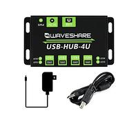 IBest Industrial Grade 4U USB HUB, 4 Port USB 2.0 Hub Adapter for Industrial Office Environments with Higher-Level Device Requirements, Onboard LED Indicators,ESD Protection,Over-Voltage Protection