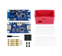 IBest PoE Ethernet/USB HUB Hat avec tiroir pour Raspberry Pi Zero / Zero W/Zero WH, chapeau HUB USB Power Over Ethernet avec étui, 1 port Ethernet RJ45, 3 ports USB 2.0, compatible 802.3af