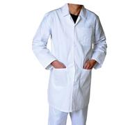 IBEX Blouse de laboratoire unisexe adulte en polycoton pour technicien laboratoire alimentaire entrepôt vêtements de travail médecins étudiants travail de laboratoire (gamme de tailles XXS - 5XL
