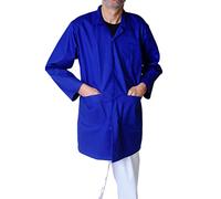 IBEX Blouse de laboratoire unisexe adulte en polycoton pour technicien laboratoire alimentaire entrepôt vêtements de travail médecins étudiants travail de laboratoire (gamme de tailles XXS - 5XL