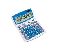 Ibico 212X - Calculatrice de bureau - 12 chiffres - panneau solaire, pile - bleu, gris clair