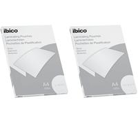 Ibico Basics Pochettes de Plastification A4, Epaisseur Light, Haute Protection et Durabilité des Documents, Paquet de 100, Finition Brillante, Transparent, 627308
