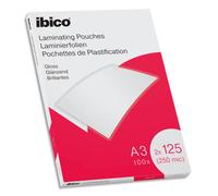 IBICO Pack de 100 pochettes de plastification brillantes A3, 125 microns 627321