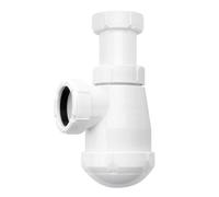 Ibide - Siphon court extensible 1 1/2" pour lavabo ou bidet avec valve/raccord - modèles I-42 et I-44 - Anti-odeur, installation facile, universel (Raccor)