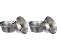 IBILI 142000 Set 6 Moules Pastel de Nada Portugais, Aluminium, Argent, 17 x 8 x 4 cm (Lot de 2)