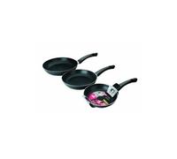 Ibili 405100 lot poêles indubasic aluminium (18 cm + 22 cm + 26 cm)