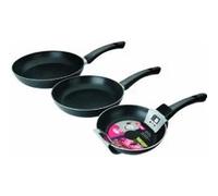 Ibili 405100 lot poêles indubasic aluminium (18 cm + 22 cm + 26 cm)