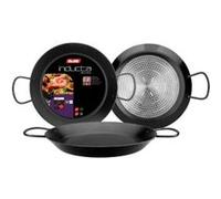 IBILI - Poêle à paella Inducta, 42 cm, Aluminium, Antiadhésif, 10 portions, Compatible avec l’induction