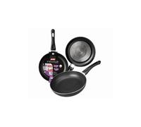 Ibili Lot de 3 poêles Inducta 18/20/24 cm Aluminium Antiadhésif compatible avec l'induction