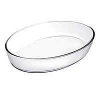 IBILI 480126 Plat Ovale, Verre, Transparent, 26 x 18 x 6 cm