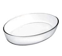 IBILI Plat ovale 480130 en verre transparent 30 x 21 x 6 cm